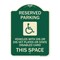 Signmission Reserved Parking Vehicles with Dis or Dis Vet Plates or State Disabled Card This Space, G-1824-22999 A-DES-G-1824-22999 - alternate 1